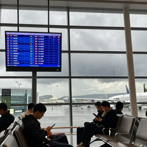 因为暴风雨，航班说不定会延误。