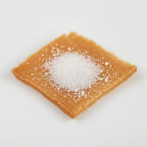 面包屑上还残留着几粒盐。