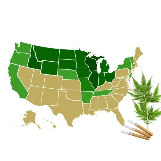 有些州已经将吸食大麻合法化了。