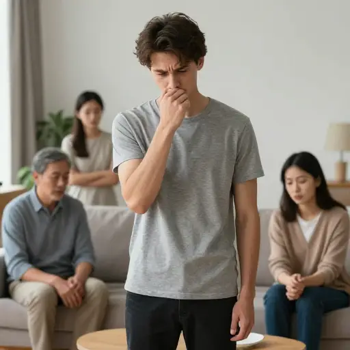 我不是说我不正常或什么的，我只是有时候让家人不好过。