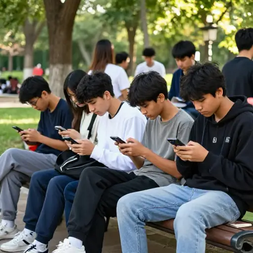 青少年中社交媒体使用率飙升。