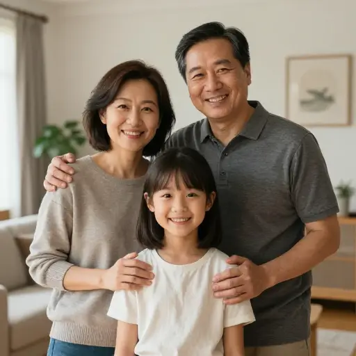 我们把她当作女儿看待。
