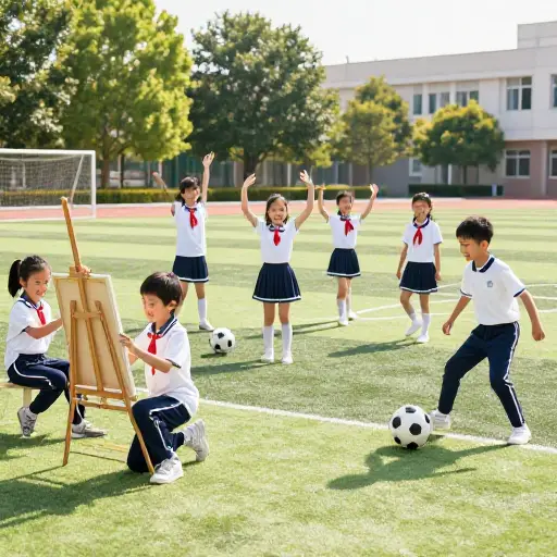 学校应该为孩子们提供在创意艺术和体育方面脱颖而出的机会。