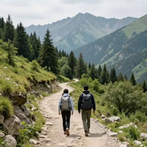 我们计划下周去西南部的山区徒步旅行。