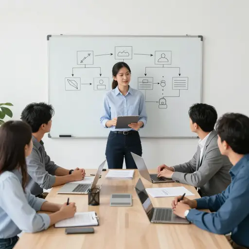 经理根据每位团队成员的专长分配了任务。