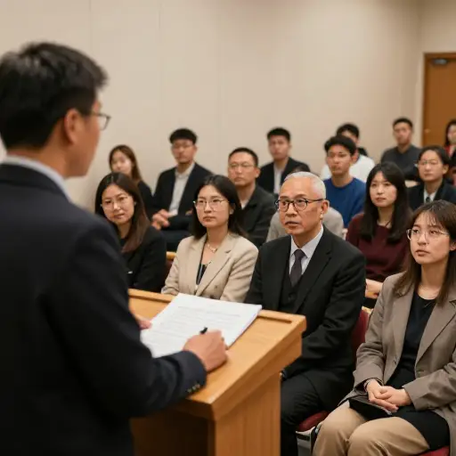 他的演讲深深地打动了听众。