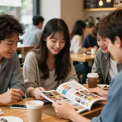 这本杂志的闲聊式文章在年轻读者中很受欢迎。