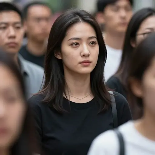 她个子虽小，但气场十足。