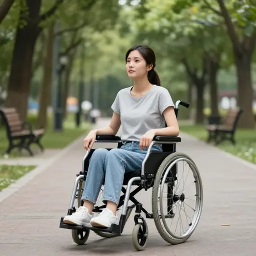 她有一个身体残疾，限制了她的行动能力。