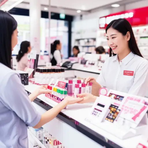 化妆品店提供免费小样让顾客试用。