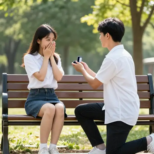 他们如此相爱，以至于他仅六个月后就求婚了。