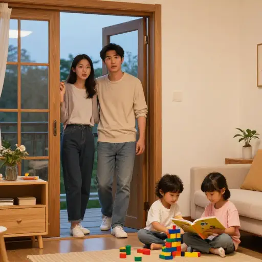 我们出去吃晚饭时，你能照看一下孩子们吗？
