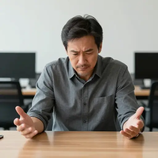 他为没有带文件而道歉。