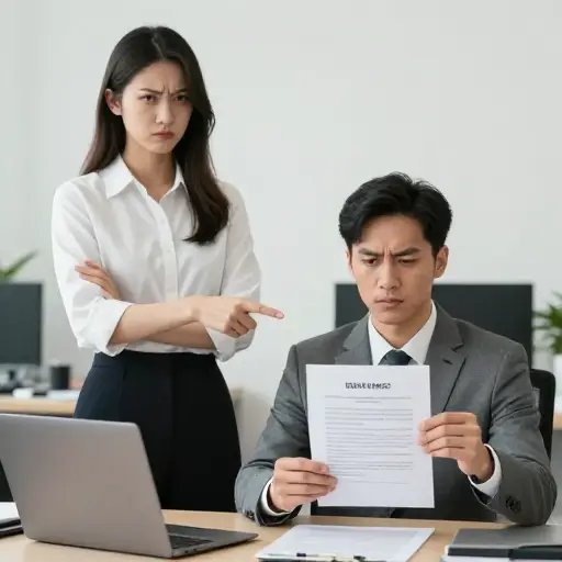 他对经理的不尊重行为被认为是越界的，并导致了一次正式警告。
