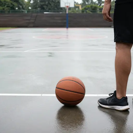 雨下得太大时，比赛就会中止。
