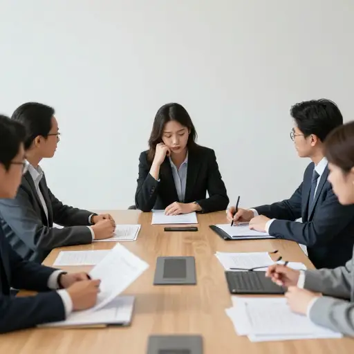 在评审会议上，她对项目的贡献被忽略了。