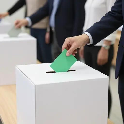 在上次选举中，我投票给了绿党。