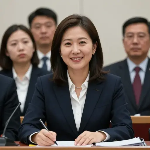 她的报道明显偏向政府。