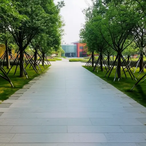 这是通往图书馆的路。