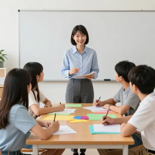 老师鼓励学生之间的合作，以培养团队精神。