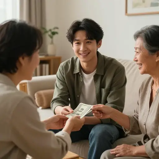 我需要把上个月父母借给我的500美元还给他们。