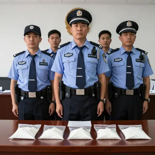 警方查获了一批非法毒品。