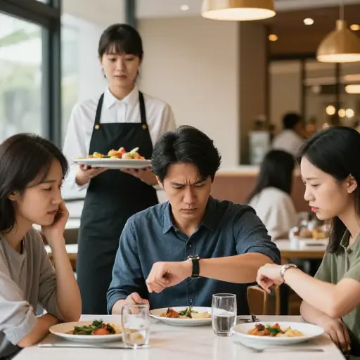 缓慢的服务导致许多顾客投诉。