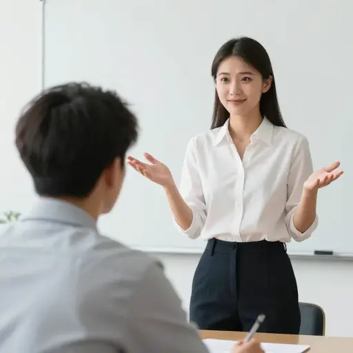 当她被批评时，她立即用一个机智的反驳让对方哑口无言。