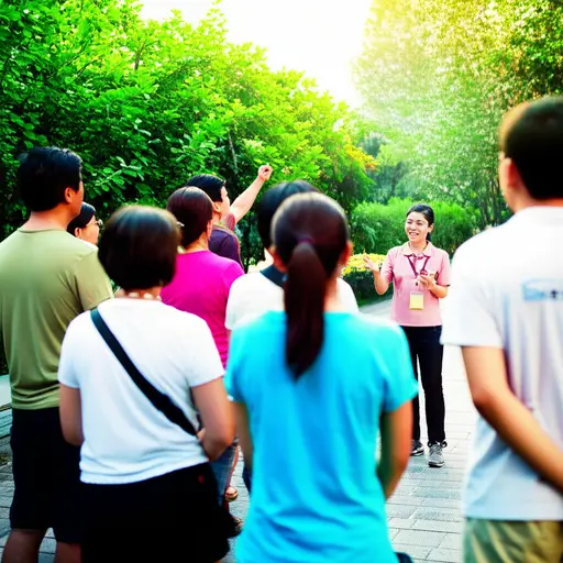 我们的导游会告诉我们很多有趣的故事。