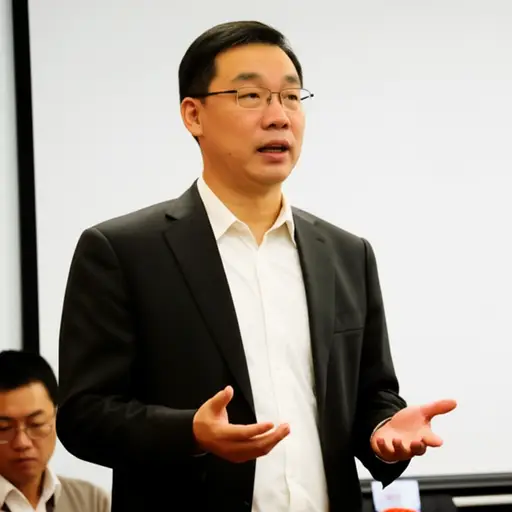 他说话清晰。