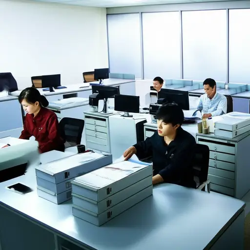 我们办公室最近雇了几名临时工来帮忙整理档案。