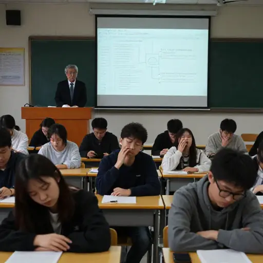 教授就一个本该引人入胜的话题进行了一场出奇枯燥的演讲。