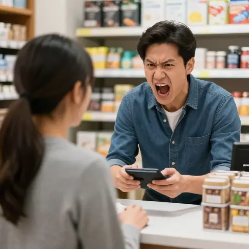 当我拒绝付款时，他变得恶劣起来。
