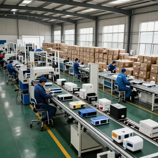 这家工厂本季度生产了大量的新产品。
