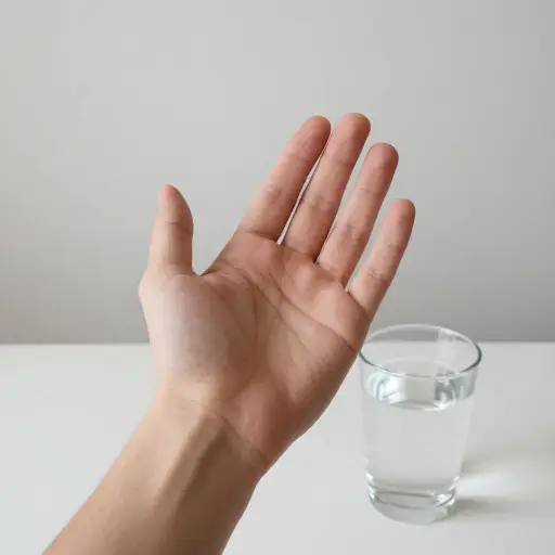 请给我一杯水。