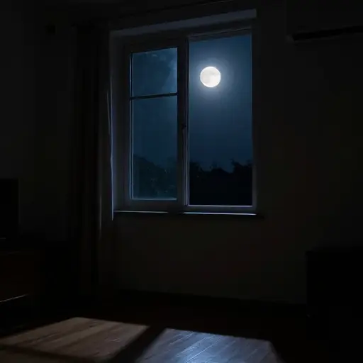 月光逐渐从窗户透了进来。