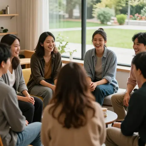 我的朋友们组成了我的社交圈。