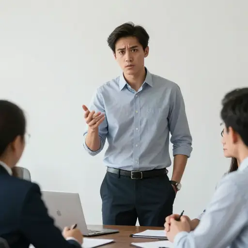 他决定直言，但又怕惹出麻烦。