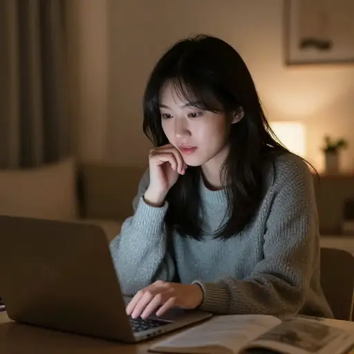 我们几乎每天晚上都在网上聊天。