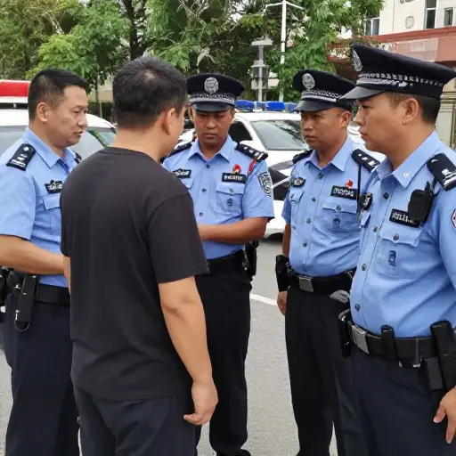 警察搜查了这些人以寻找毒品。