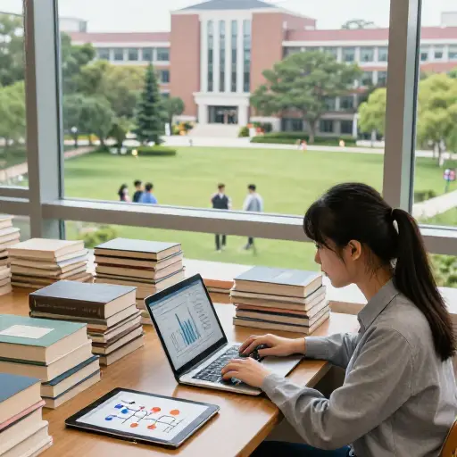 她在大学里学习社会学，研究家庭结构的变化。