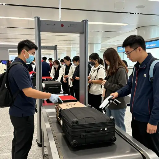 为确保安全，机场实施严格的安全检查。