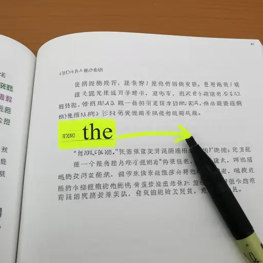 在英语中，定冠词'the'用于指特定的事物。