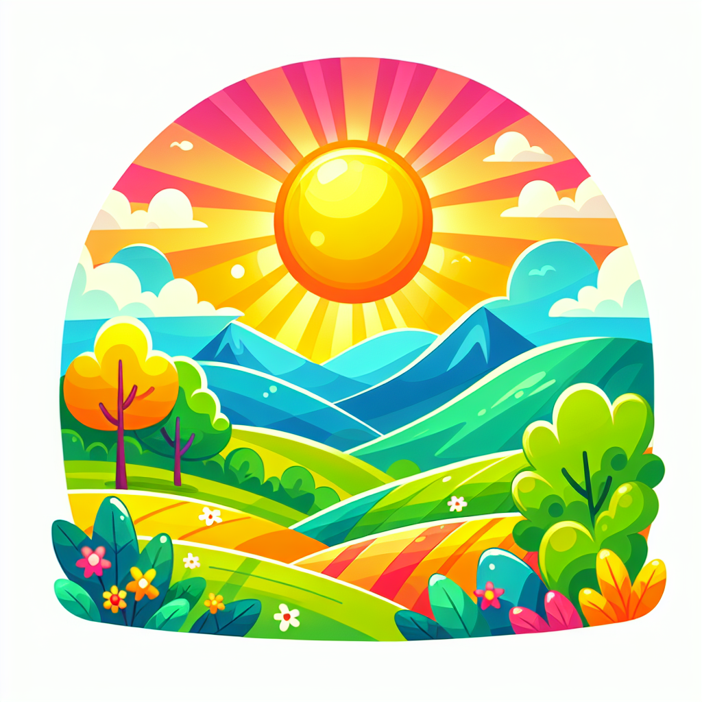 太阳很明亮。