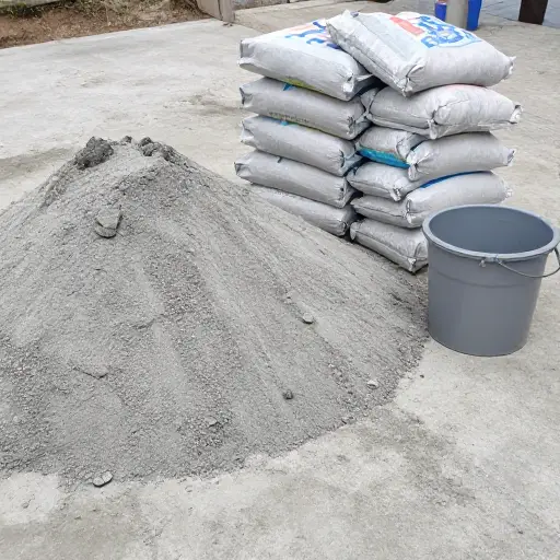 混凝土是沙、水泥和水的混合物。