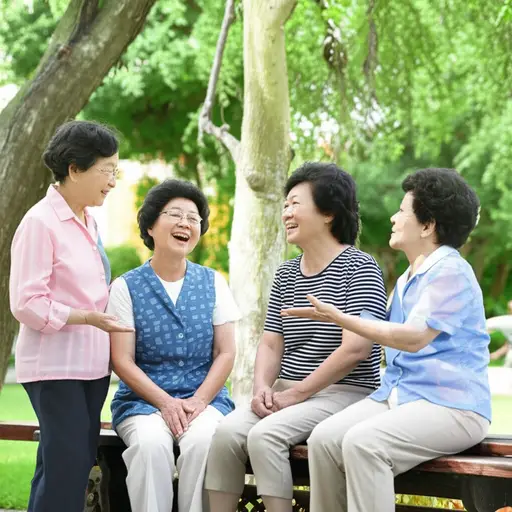 社区里的老奶奶们总是乐于分享她们的人生智慧。