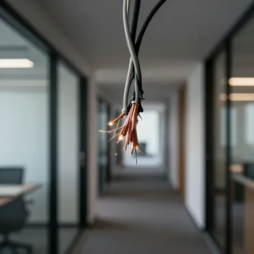 大楼有缺陷的线路构成了严重的火灾隐患。