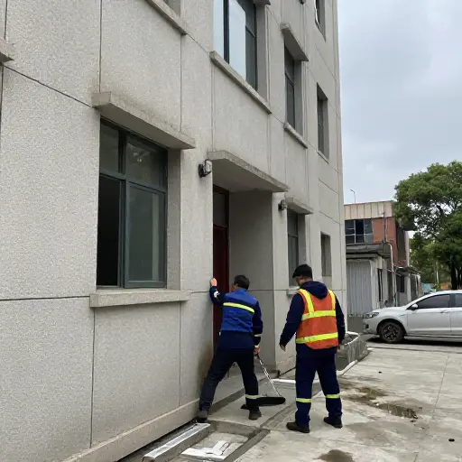 因为燃气泄漏，我们不得不撤离大楼。
