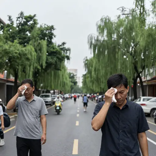 潮湿闷热的天气让人感到窒息。