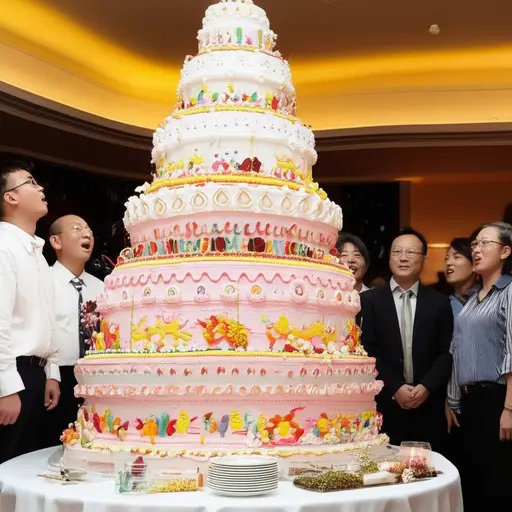 这是我见过的最大的蛋糕！